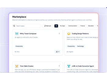 Lyzr AI marketplace