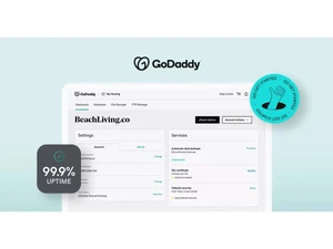 goDdddy linux server dashboard