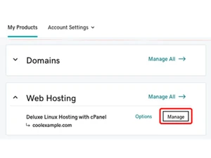 goDdddy linux server manage
