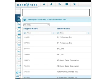 harmonize supplier management