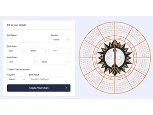 Deluxe Astrology birth charts