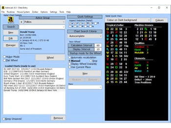 Astrocalc data entry