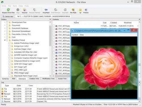 r studio data recovery-view
