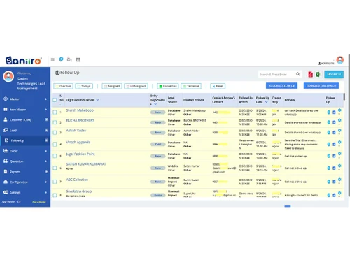 saniiro-crm follow-up