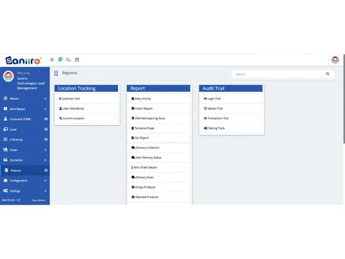 saniiro-crm reports