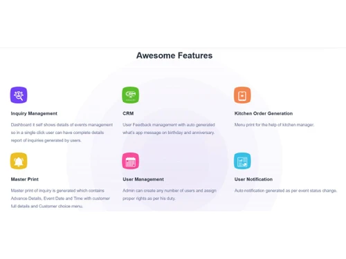 inspire banquet booking software-features