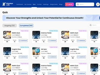 Vidyalaya LMS Progress Tracking
