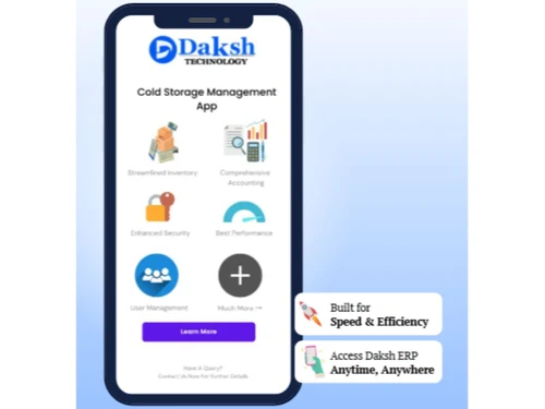 Daksh Cold Storage Software-Cold storage management