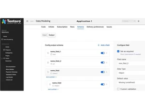Tentoro data modeling