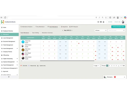 CollectivWork-Team Attendance