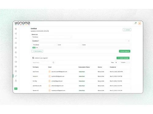 Yonoma list