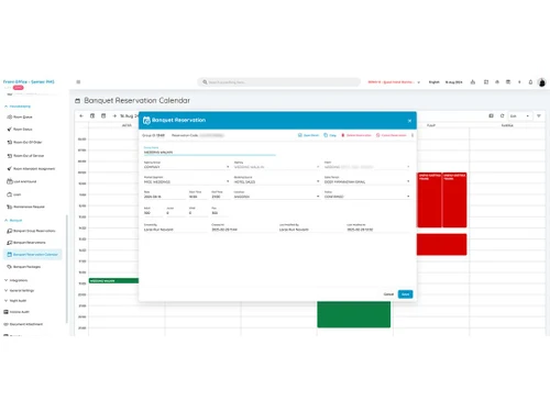 Sentec PMS reservation