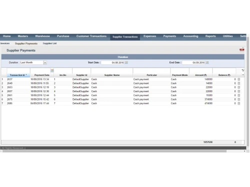 rsl point of sale-supplier-payment