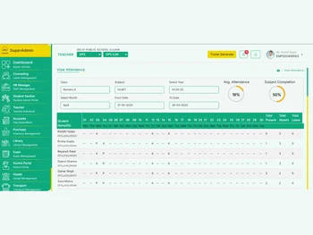 gati-school-erp attendance