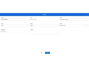 Simply Sales lead edit page