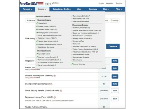 FreeTaxUSA-Income