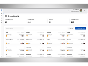 AuditWise departments