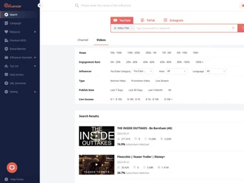 noxinfluencer-videos