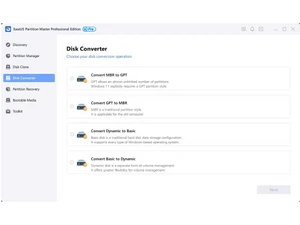 EaseUS Partition Master convert