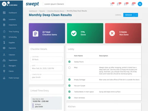 swept-dashboard