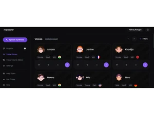 Respeecher voice library