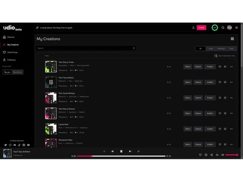 Udio creations