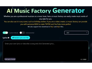 AI Music Factory generator