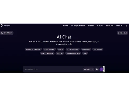 DeepAI chat