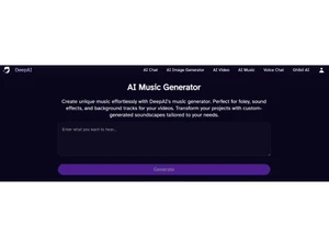 DeepAI music generator