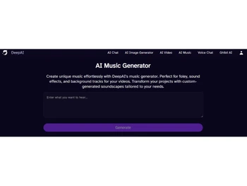 DeepAI music generator