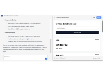llama coder-timezonedashboard