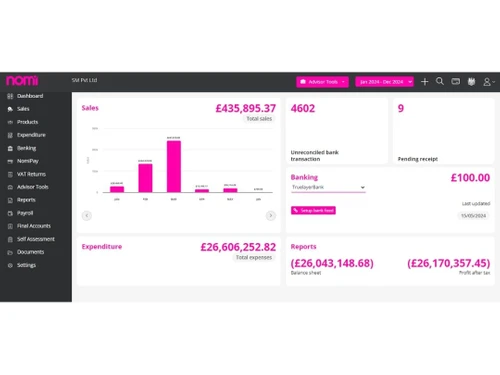 Nomi dashboard
