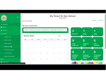 MySmartSchool calendar