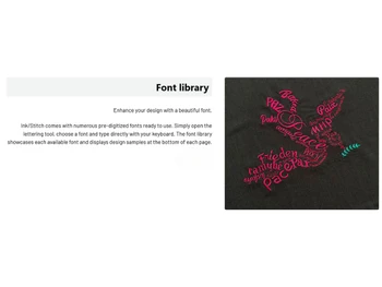 Ink Stitch font library