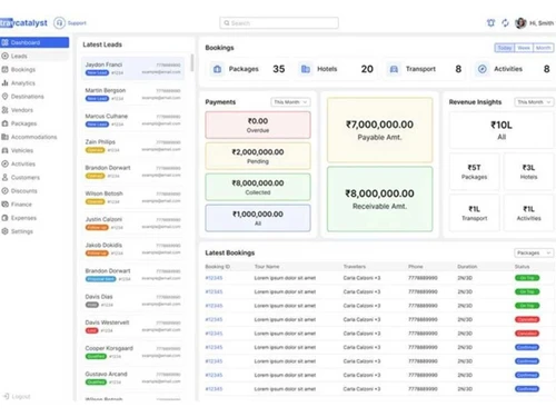 Travcatalyst Dashboard