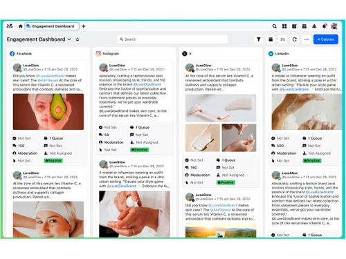 Sprinklr Social engagement
