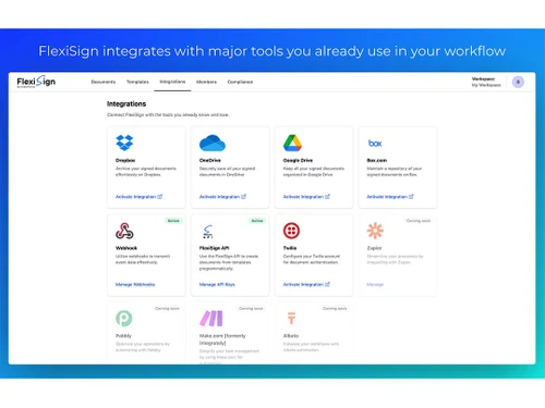 FlexiSign integrations