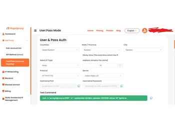 Rapidproxy user