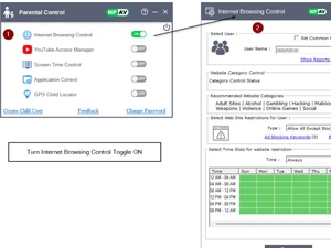 net protector parental control-browsing