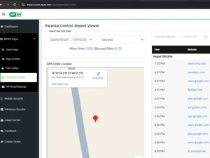 net protector parental control-report