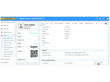 Academy Tutelage dashboard