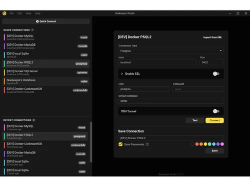 beekeeper studio-docker