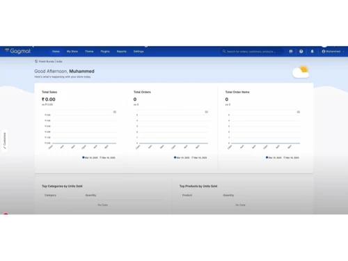 Gagmat dashboard