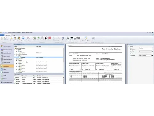 Parascript FormXtra batch classification
