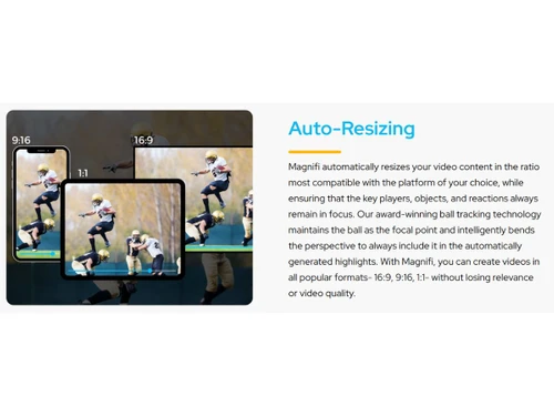 Magnifi auto resizing