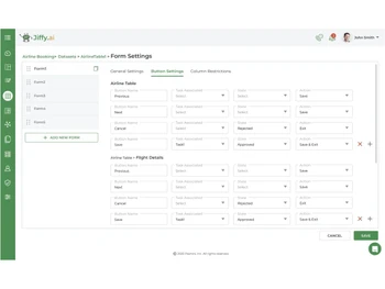JIFFY AI configurable forms