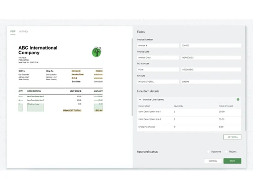JIFFY AI invoice extraction