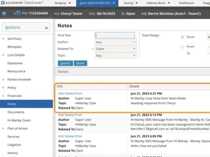 guidewire claimcenter-notes