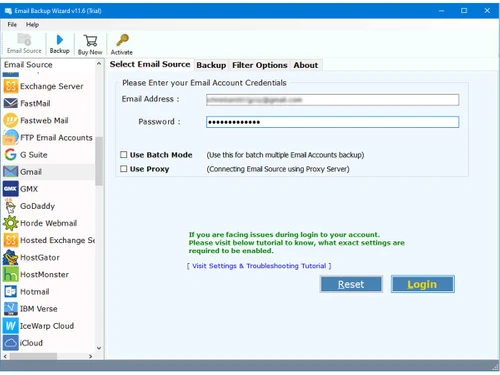 Email Backup Wizard Source