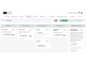 autofactory crm deals list